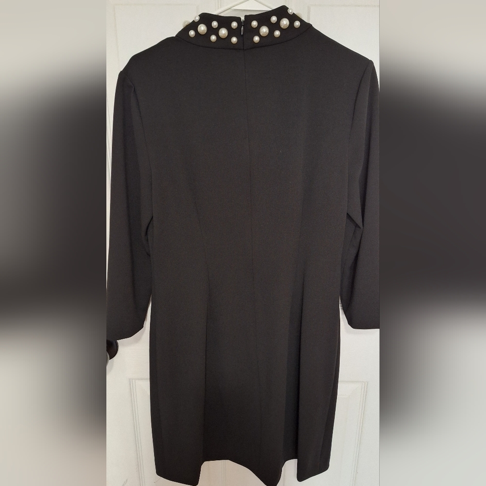 Karl Lagerfeld Black Garment with Pearl Details